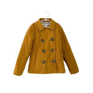 Mini Boden Yellow Pea Coat Jacket